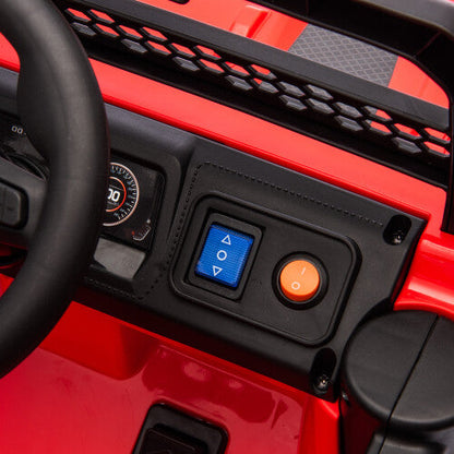 12V Kids Electric Ride-On Car with Power Wheels and LED Lights