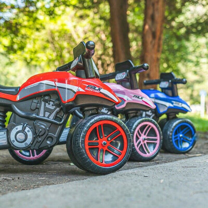 Upgrade Your Ride with FALK Rider Racing Blue Wide Wheels - Now Available!