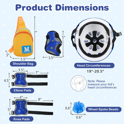 16 Inch Kids Bike with Helmet Protective Set Dark Blue