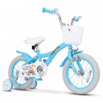 Girls Bike 12-18 Inch with Training Wheels and Basket
