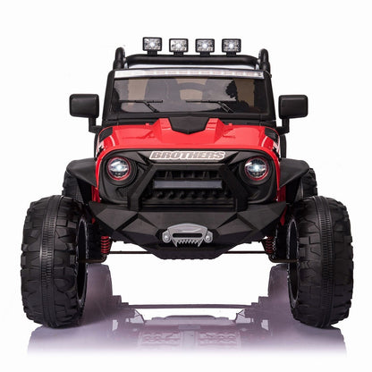 Electric Kids Ride-On Jeep Car with 12V/24V Power Wheels, Music, and Remote Control