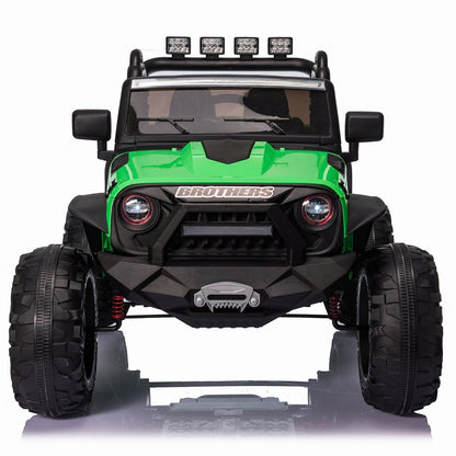 Electric Kids Ride-On Jeep Car with 12V/24V Power Wheels, Music, and Remote Control