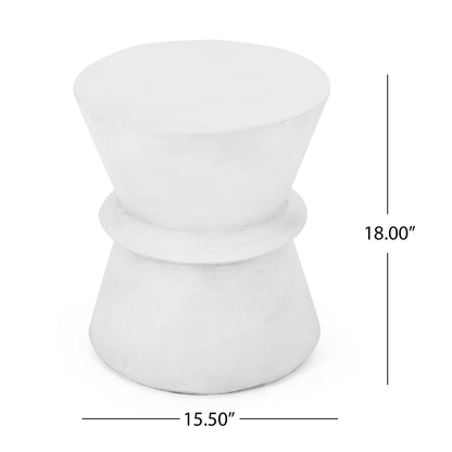 Outdoor Lightweight Concrete Side Table