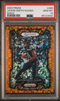 Graded 2023 Panini Prizm Jaxon Smith-Njigba #390 Disco Rookie RC Football Card PSA 10 Gem Mint