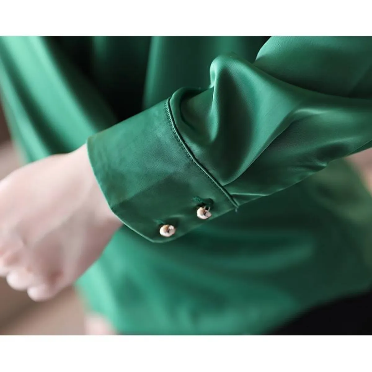 V-Neck Chiffon Blouse