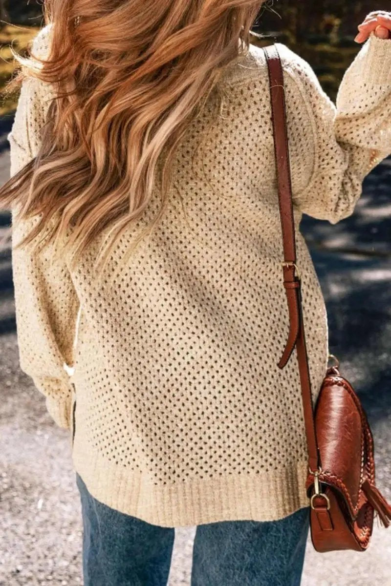 Sweaters Trendsi V-Neck Sweater Women's Casual Long Sleeve Top Wardrobe Essential