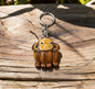 Cartoon Monkey Keychain, Top-Grain Leather