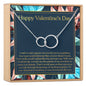 Valentine's Day Double Circles Necklace