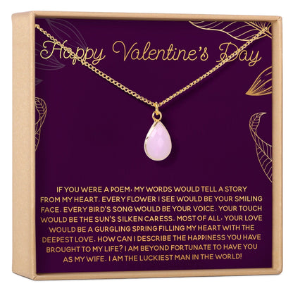 Valentine's Day Gemstone Necklace