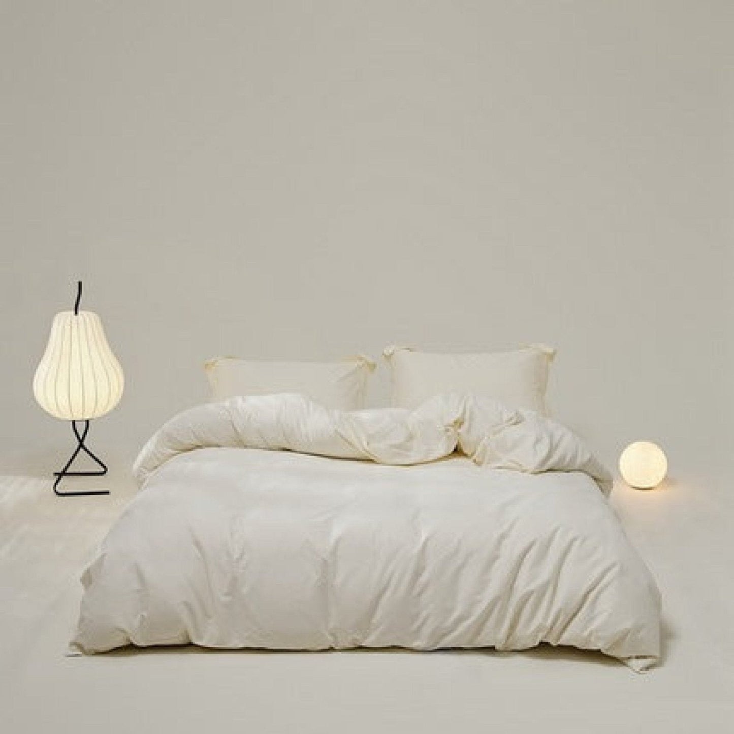 Velvære Luxe Solid Color Cotton Bedding Set / Brown