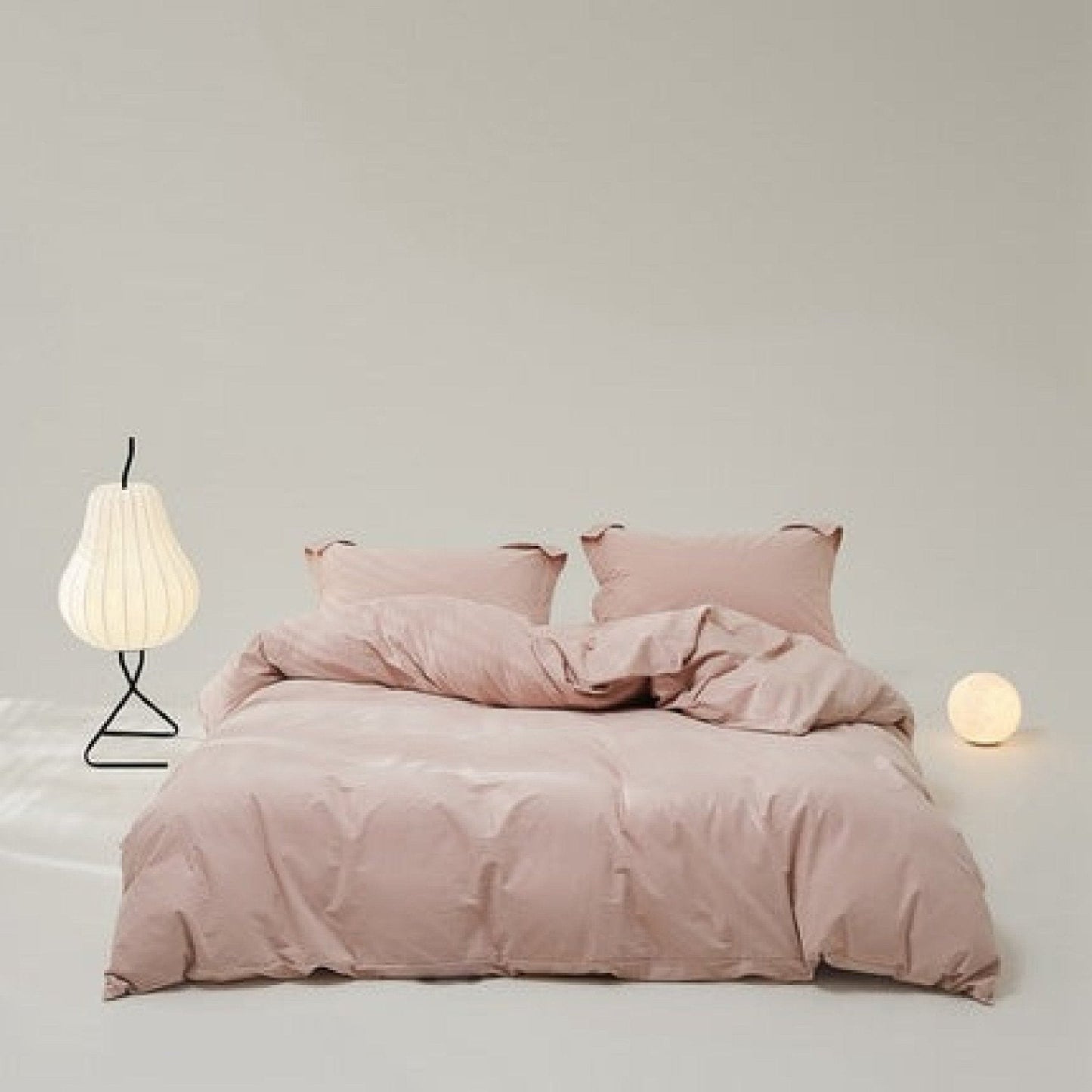 Velvære Luxe Solid Color Cotton Bedding Set / Brown