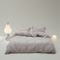 Velvære Luxe Solid Color Cotton Bedding Set / White