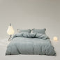 Velvære Luxe Solid Color Cotton Bedding Set / White