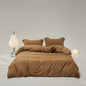 Velvære Luxe Solid Color Cotton Bedding Set / White