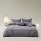 Velvære Luxe Solid Color Cotton Bedding Set / White