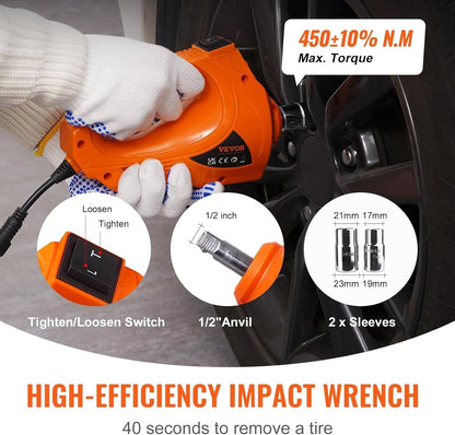 Electric Hydraulic Car Jack 5 Ton Capacity with Electric Impact Lift