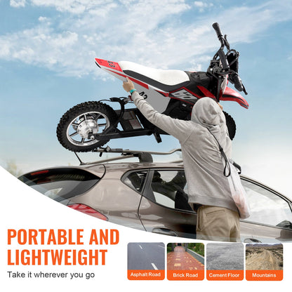 36V Electric Ride-On Motorcycle for Kids with LED Lights, Suitable for Ages 14+