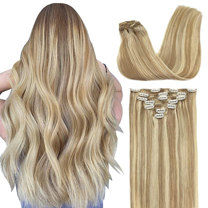 VIP Clip Extensions / Silky Straight 18" (140 g) - ClipeX System