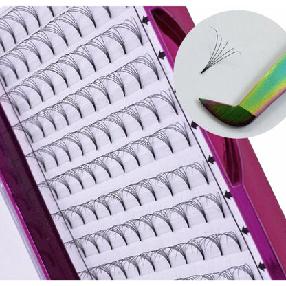 VIP Eyelashes Pre Fanned Lash Extensions 12 Lines 6D Curl - Choose Size