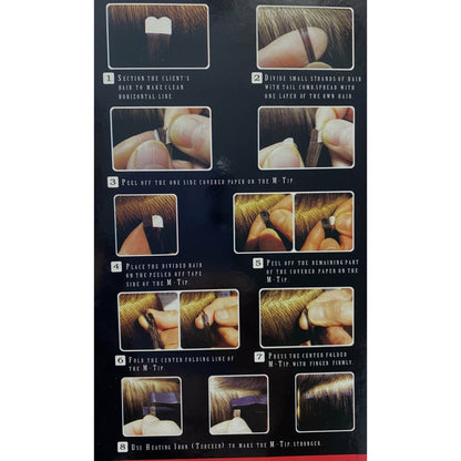 VIP M-Tip System (Tape Extensions 100 Strands) / Straight 18"