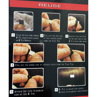 VIP M-Tip System Tape Hair Extensions 100 Strands Wavy 18"