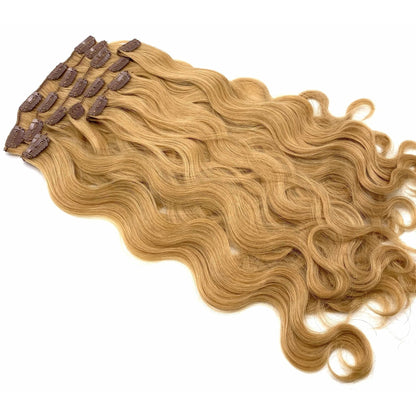 VIP M-Tip System Tape Hair Extensions 100 Strands Wavy 18"