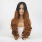 VIP Extensions Off Black to Light Auburn Body Wave Synthetic Lace Front Wig, Style 266