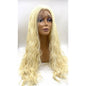 VIP Extensions Bleach Blonde Wavy Synthetic Lace Front Wig, 24", Color 613 (5)