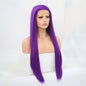 VIP Extensions Purple Straight Synthetic Lace Front Wig, Style 264