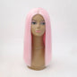 VIP Extensions Light Pink Straight Bob Synthetic Lace Front Wig, 16", Color 2317