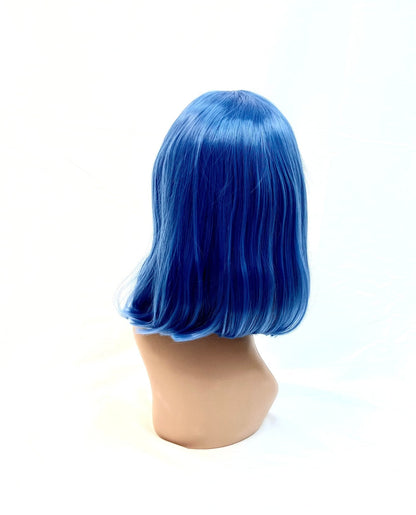VIP Synthetic Bob Wig, Blue, 12"