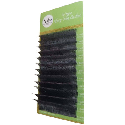 VIP Extensions V Type Easy Fan Lashes 0.5 C Curl 12 Lines - Pick Size