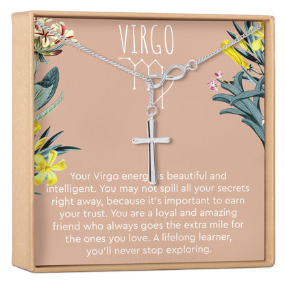 Virgo Zodiac Gift Necklace, Multiple Styles