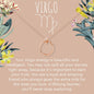 Virgo Zodiac Gift Necklace, Multiple Styles