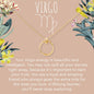 Virgo Zodiac Gift Necklace, Multiple Styles