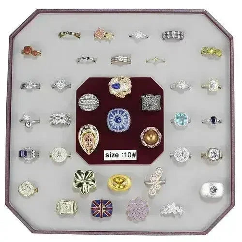 VK-014-SIZE10 - Assorted Brass Ring with Assorted  in Assorted