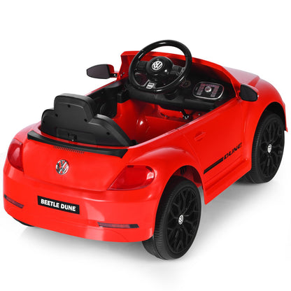 Volkswagen Beetle Electric Ride-On Car for Toddlers with Remote Control