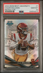 Graded 2022 Topps Bowmans Best University Caleb Williams #1 Refractor Rookie RC Football Card PSA 10 Gem Mint