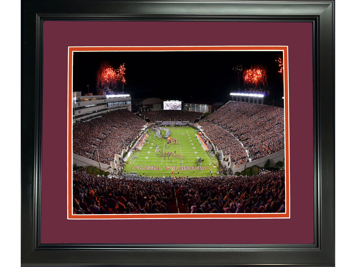 Framed Lane Stadium Virginia Tech Hokies 11"x14" NCAA Football Photo Professionally Matted