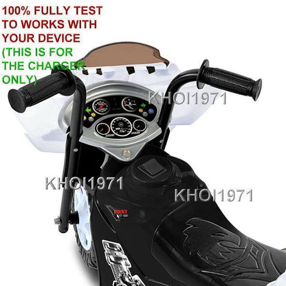 AC Adapter Charger for Kid Motorz Little Patrol Motorcycle Model 0296