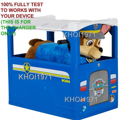 6V Deluxe Charger and AC Adapter for Paw Patrol Chase Ride-On Toy