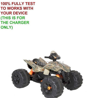 12V Surge Protector Charger and AC Adapter for Mega Camo Quad Ride-On with Wheels Battery