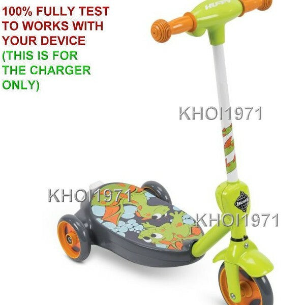 AC Wall Charger Adapter for Huffy Bubble Scooter Dragons Ride-On 2-in-1 Model 18007P
