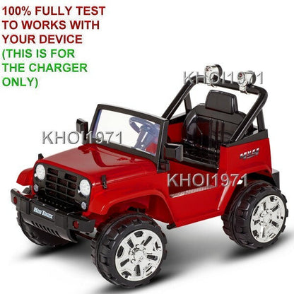 AC Wall Charger Adapter for KT1346WM KT1354WM Kids Trax Fun Chaser Jeep Ride-On Toy