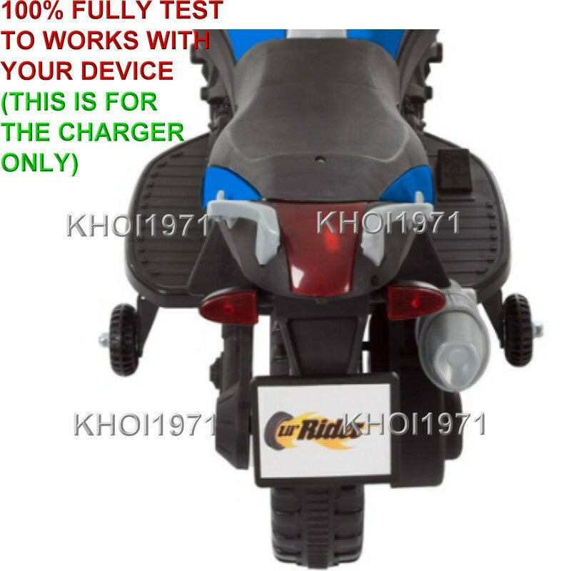 AC Wall Charger Adapter for Little Rider Ride-On Motorcycle Training Wheel