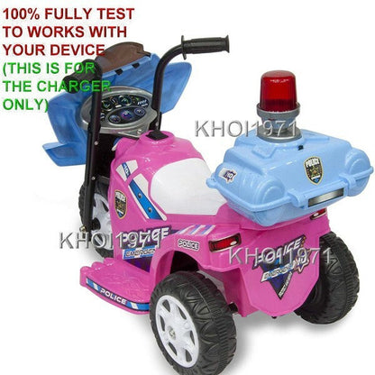 AC Wall Charger Adapter for Kid Motorz Little Police Patrol Ride-On Motorcycle 0291