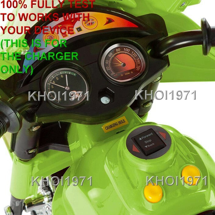 Wall Charger AC Adapter for Little Rider 3-Wheel Ride-On Trike Motorcycle