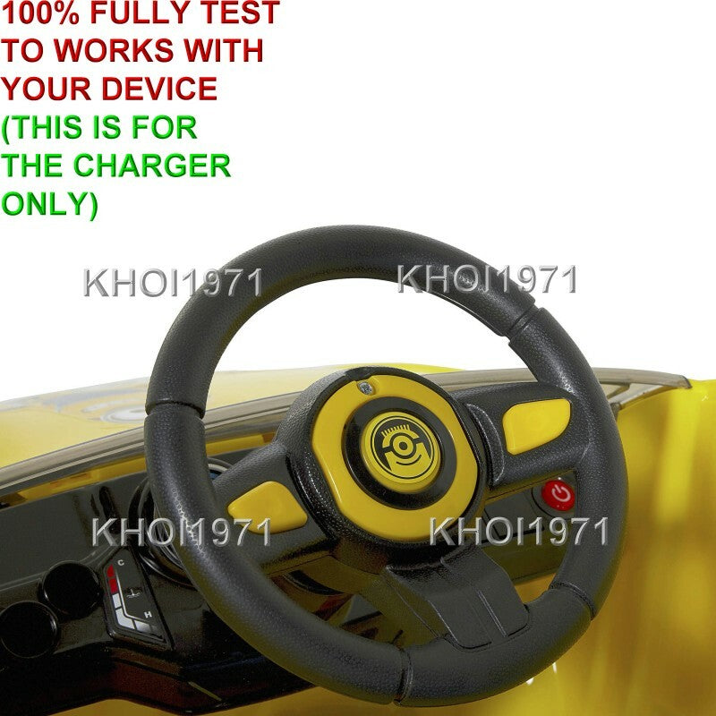 AC Wall Charger Adapter for 8802-42 Minions Speed Coupe Ride-On Toy