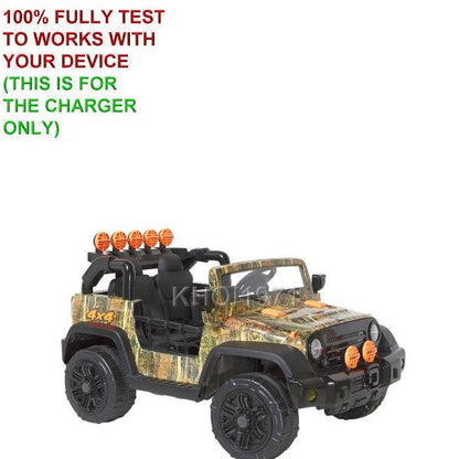 AC Wall Charger Adapter for 12V Ride-On Camo 4x4 Battery Model 8804-15