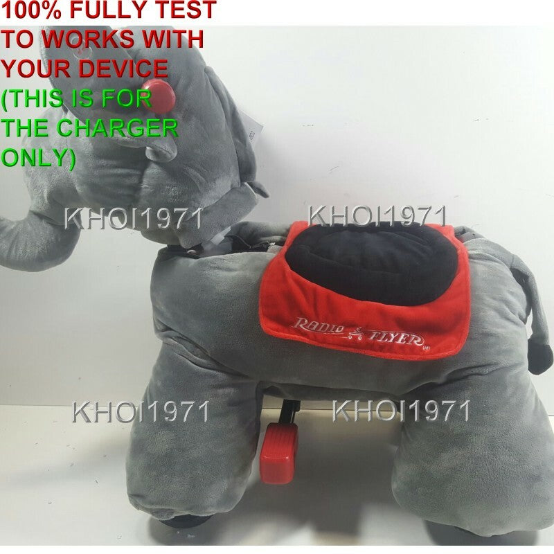AC Wall Charger Adapter for 987 Radio Flyer Peanut Elephant Deluxe Ride-On Toy